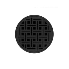 Load image into Gallery viewer, Infinity Drain RVD 5-3I 5” x 5” RVD 5 - Strainer - Weave Pattern &amp; 4&quot; Throat w/Cast Iron Drain Body 3” Outlet