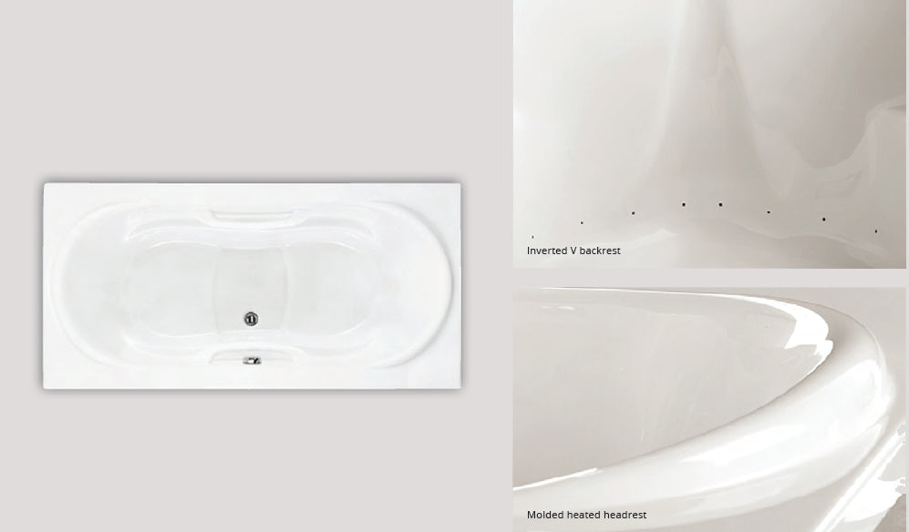 BATHTUB HEADREST & BACKREST