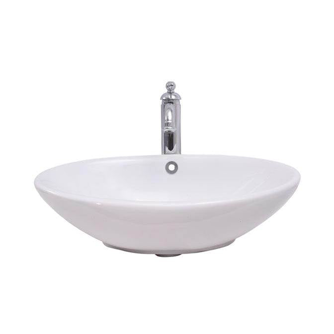 Barclay 4-1122WH Declan 20 Wall Hung Basin With Overflow  - White