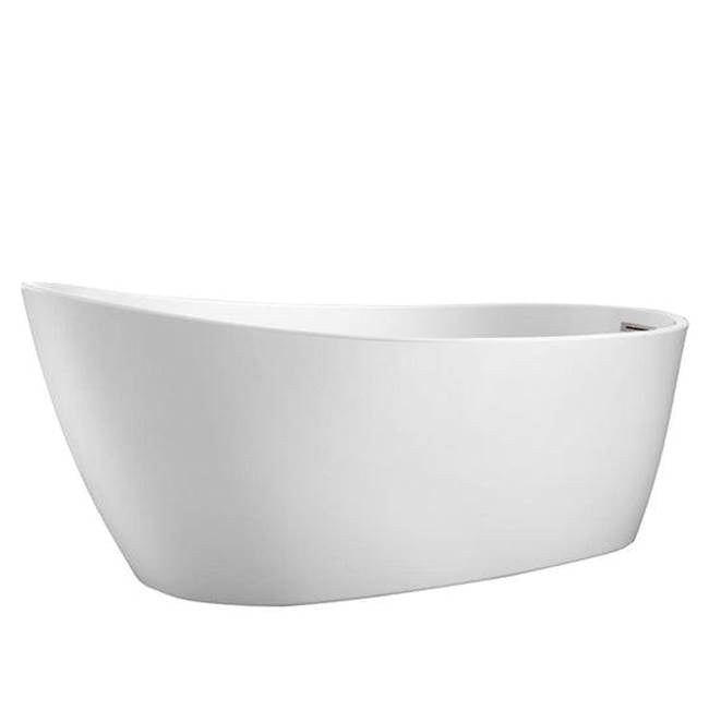 Barclay TKADTS67-WBN3 Clawfoot Shower and Soaking Bathtub Combo