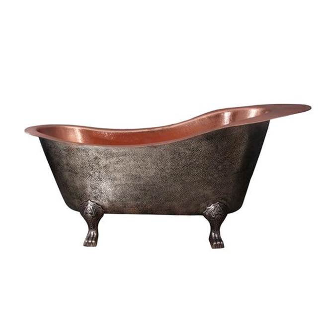 Griffin 61″ Cast Iron Slipper Tub Kit – Brushed Nickel Accessories