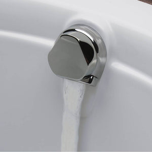 Geberit 151.468.21.1 Bathtub Drain With Turncontrol Handle Actuation And Cascading Tub Filler Inlet