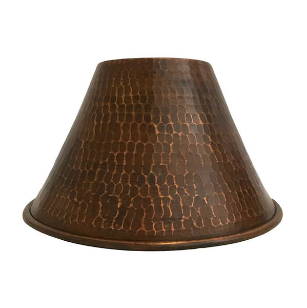 Premier Copper Products SH-L300DB Hammered Copper 7" Cone Pendant Light Shade