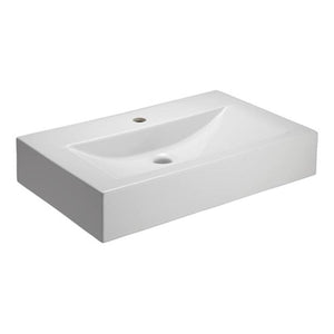 Barclay 4-578WH Sonja Above Counter Basin 8" Centerset Fire Clay  - White